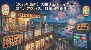 大曲の花火2026｜屋台の出店場所は？営業時間や駐車場・混雑状況について！