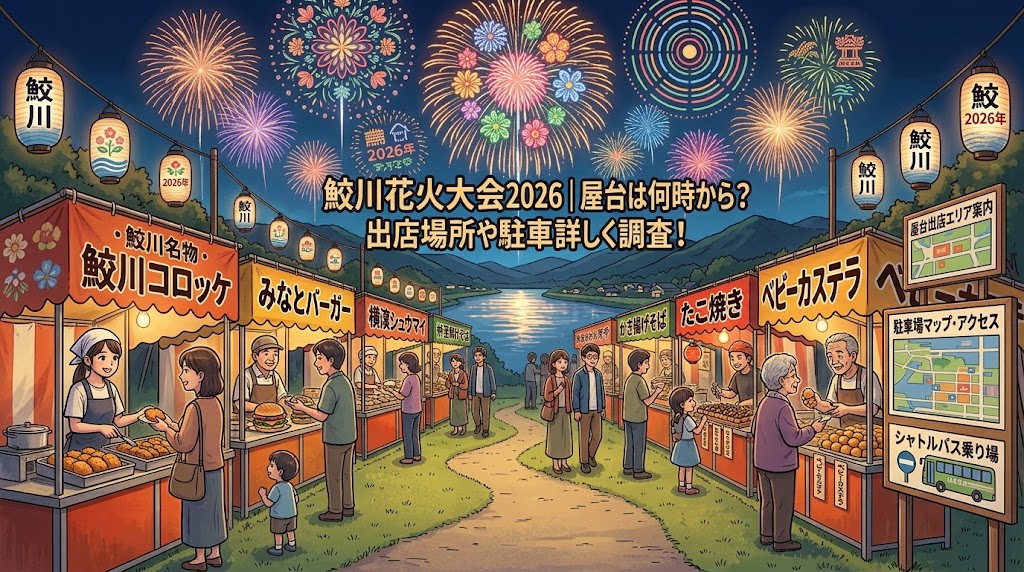 鮫川花火大会2026｜屋台は何時から？出店場所や駐車場についても詳しく調査！